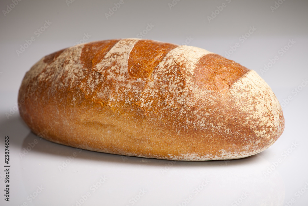 Fresh natural wheat bread Fresh natural wheat bread
