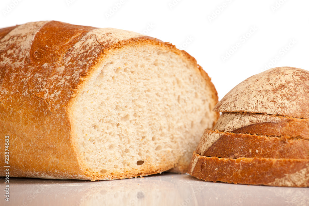 Fresh natural wheat bread