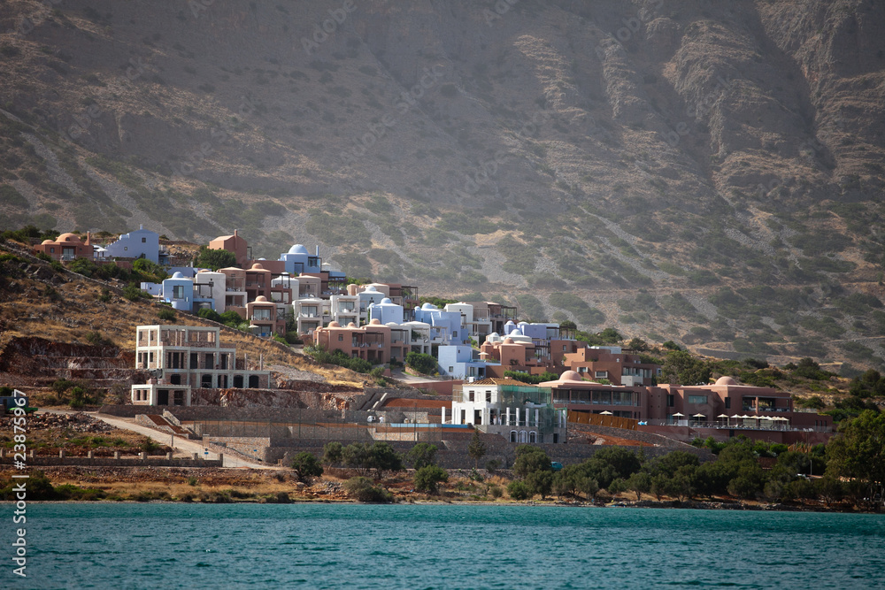 Greek coast on Crete island