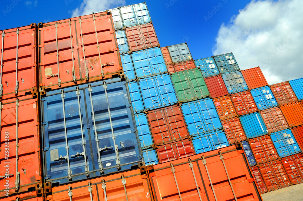 Fototapeta premium Containers au port