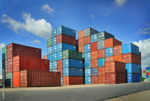 Containers au port photo