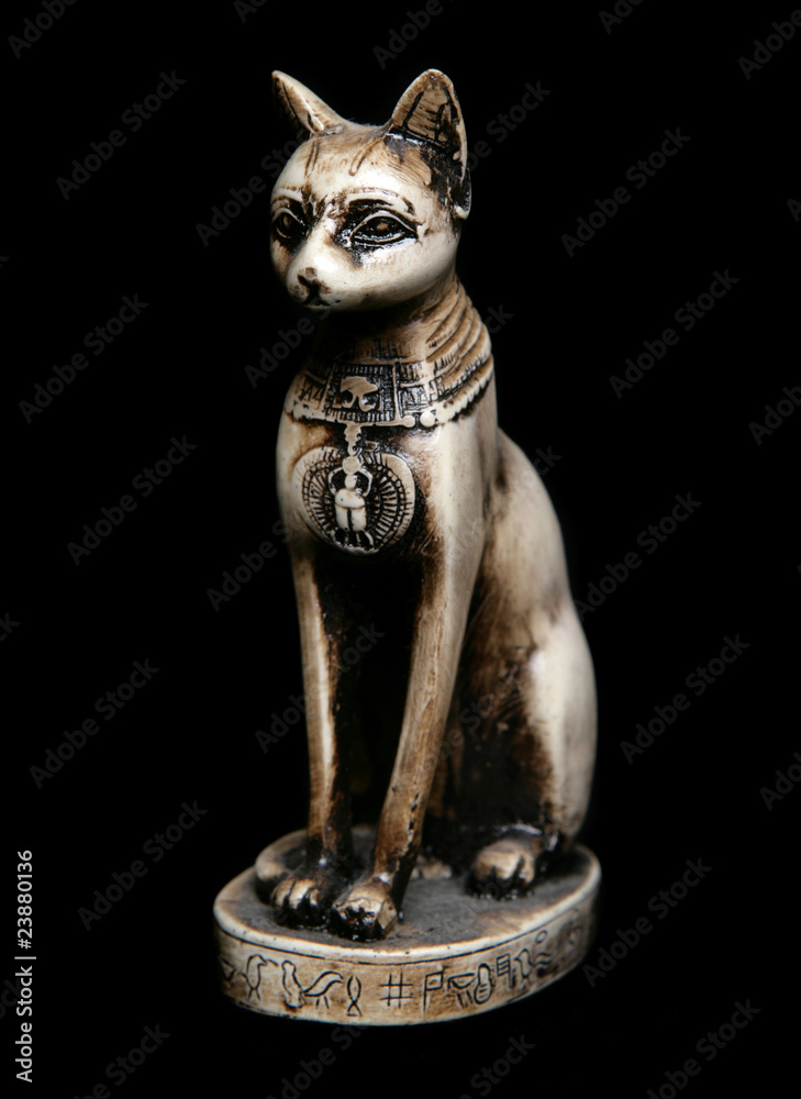 Obraz premium Bastet Egyptian cat goddess statue
