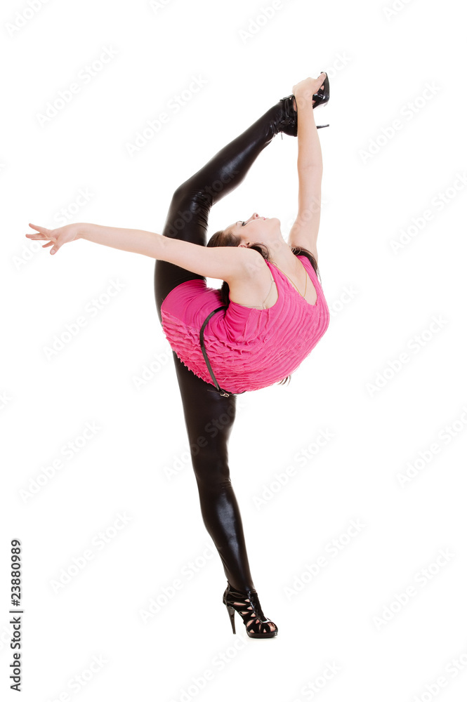 Obraz premium beautiful flexibility dancer posing