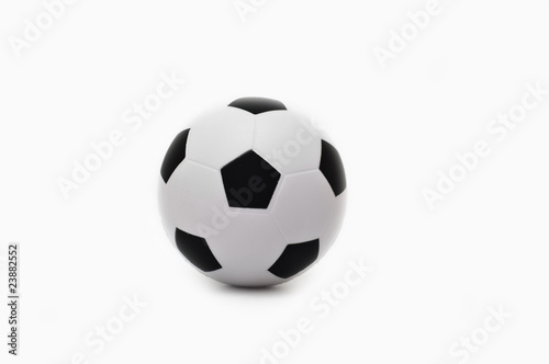 fake football soccer ball isolated on white