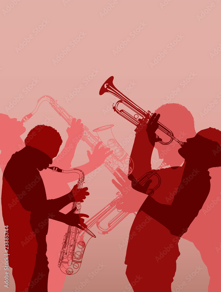 Fototapeta premium jazz brass musician