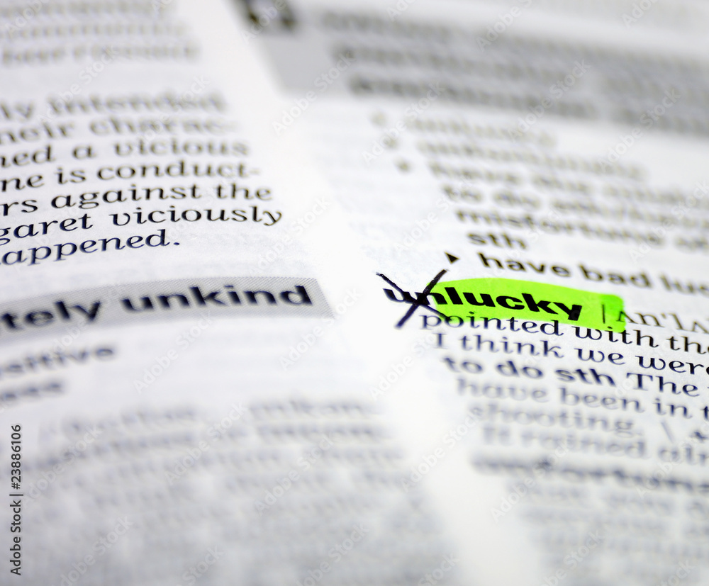 Fototapeta premium word selection in the dictionary