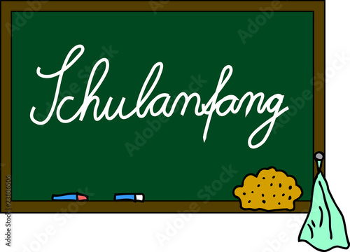 Schultafel Schulanfang