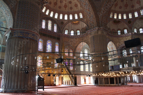 Obraz na płótnie interior of Blue mosque in Istanbul,Turkey w salonie