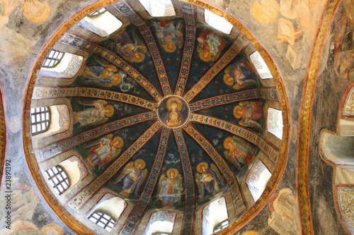 Obraz na płótnie painting of Chora church w salonie