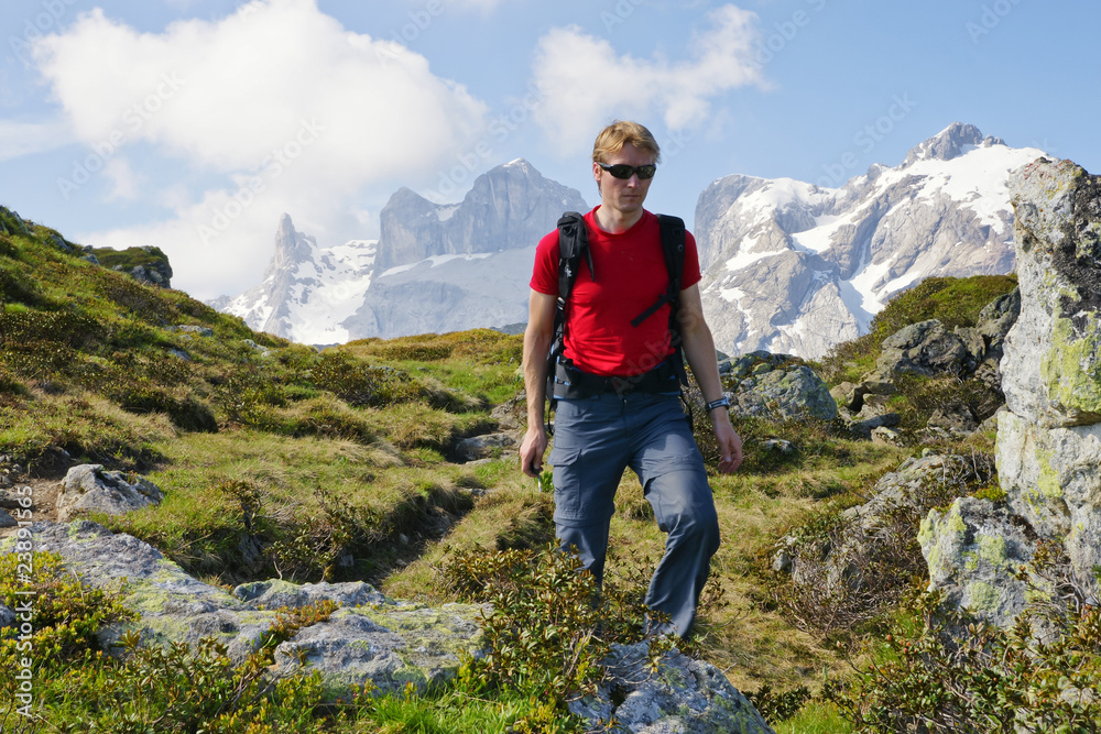 Wandern in den Alpen