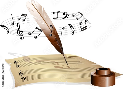 Musica Foglio con Pentagramma-Music and Music Sheet