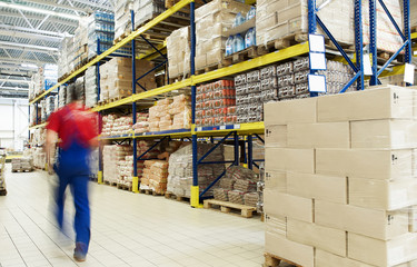 warehouse and worker