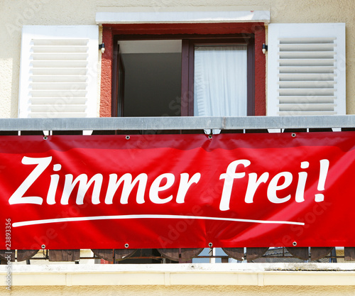 Zimmer frei photo