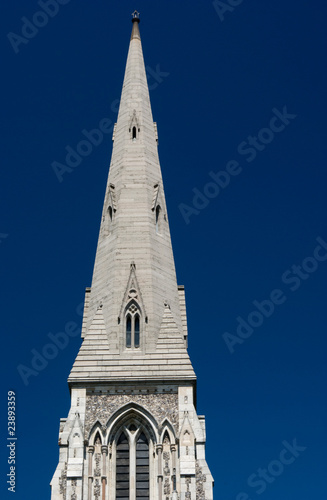 church spire in copenhagen