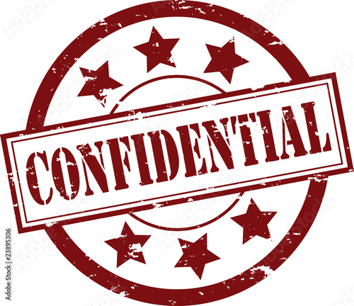 Confindential Rubber Stamp (Vector)