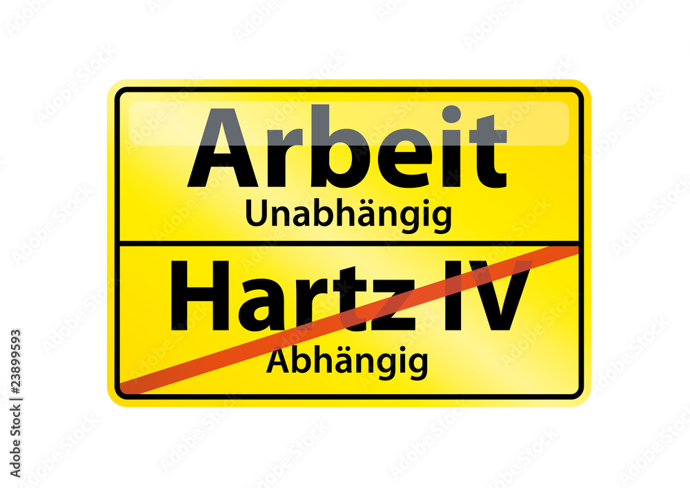 Schild Arbeit