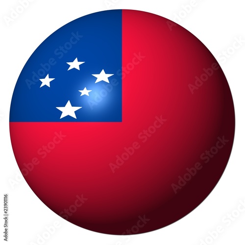 Free Download Samoa flag sphere isolated on white illustration - GFXLoad
