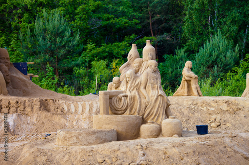 IV International Gdansk Plener sculptures made of sand