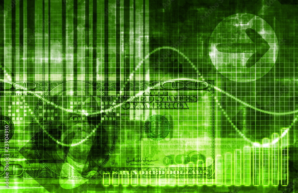 Green Money Technology Business Background Green Money Technology Business Background