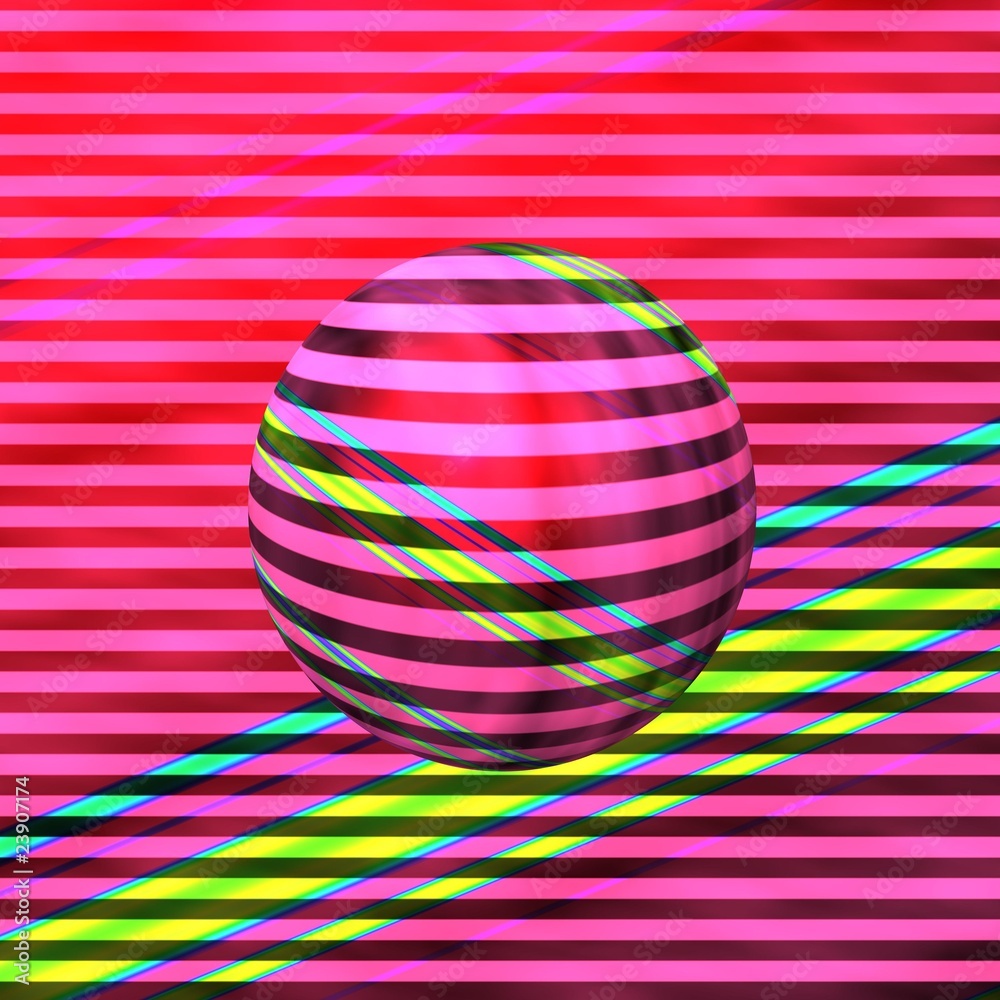 Fototapeta premium Disco-Ball pink