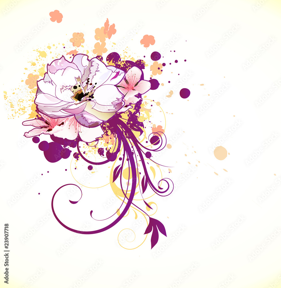 Obraz Floral Decorative background