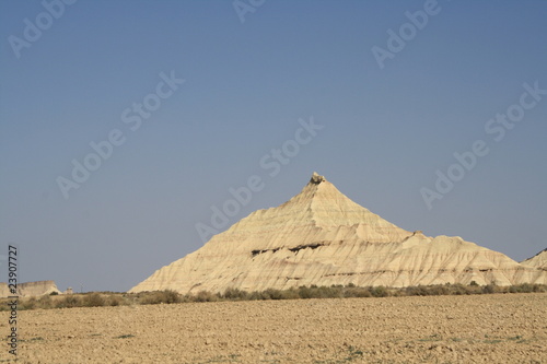 Desierto de las Bardenas Reales  Navarra  Espa  a.