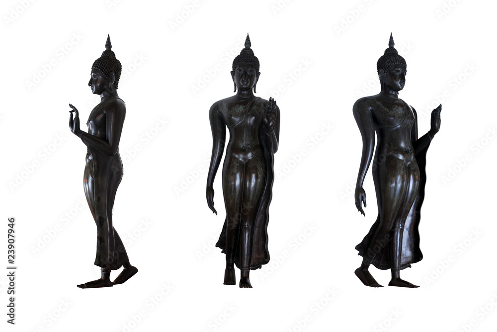 A walking Buddha A walking Buddha