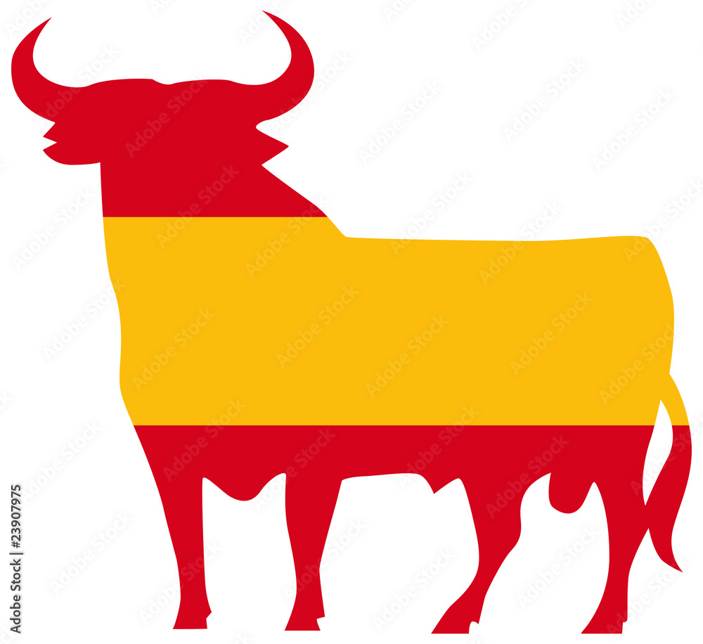 Naklejka premium Spanien Stier