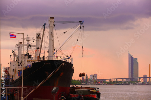 Container ship Thailand..