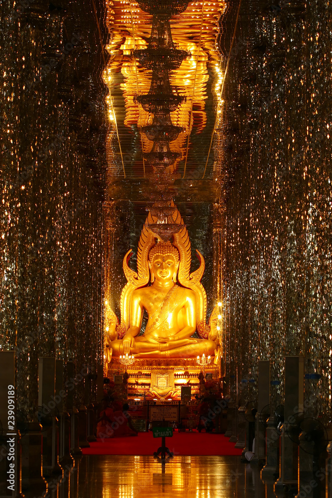 Golden Buddha in the Mirror Chapel