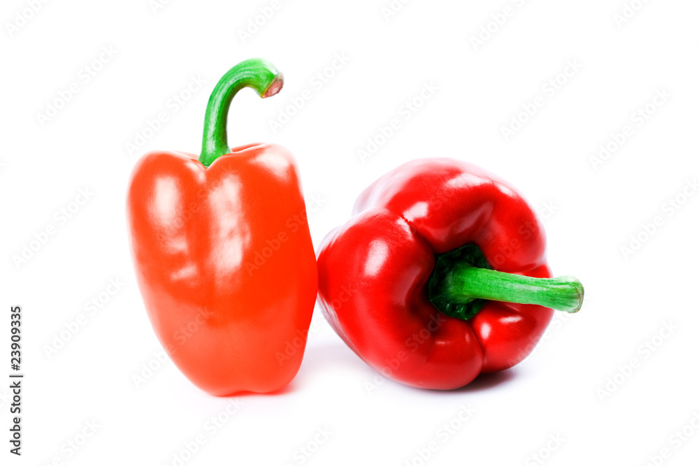 two bell peppers