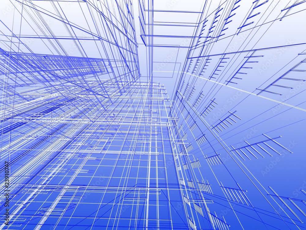 Obraz premium Abstract modern building