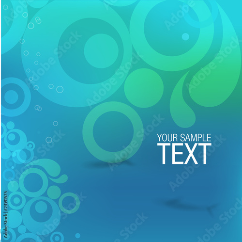 underwater abstract illustration