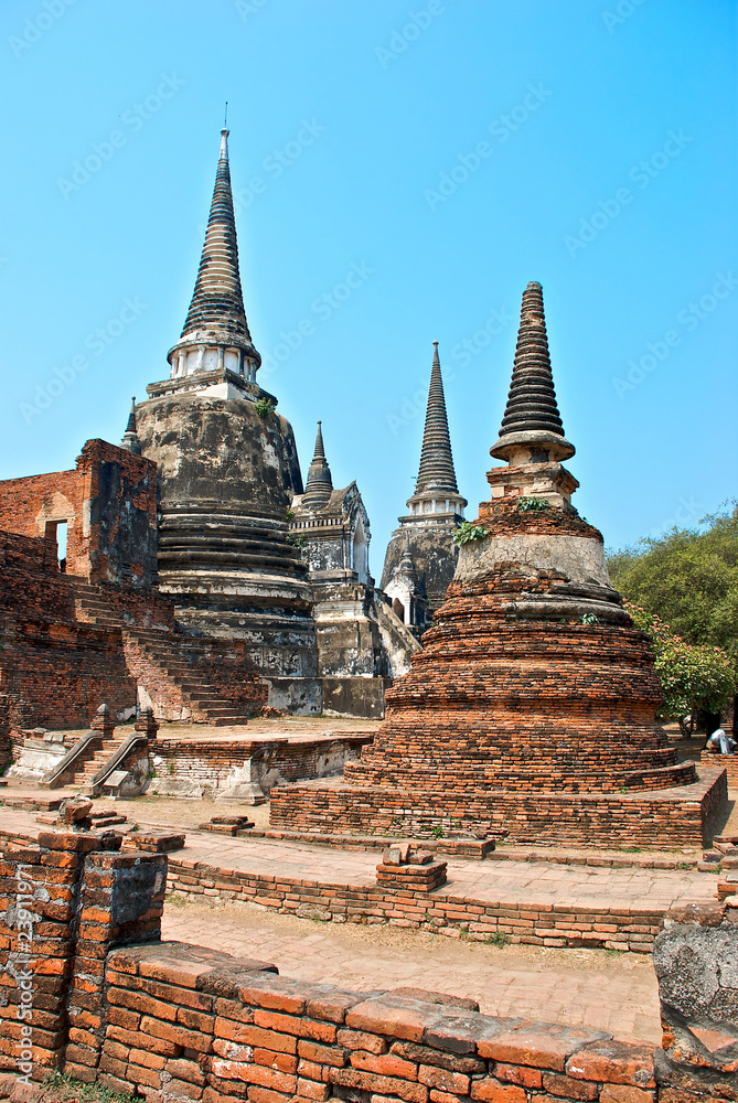 Fototapeta premium Buddhist temple in Ayutthaya