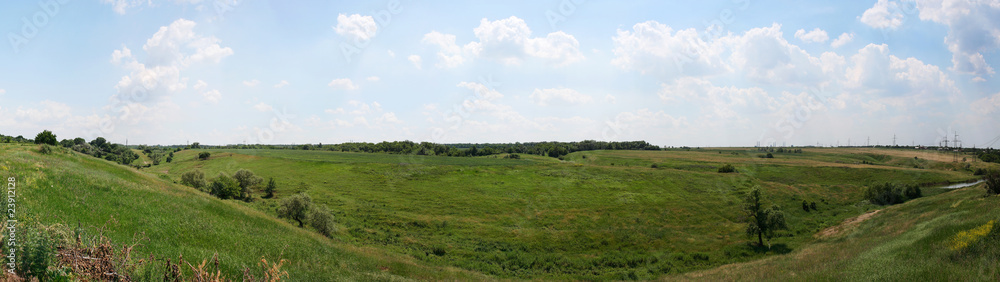 Ukrainian wildlife preservation, panorama