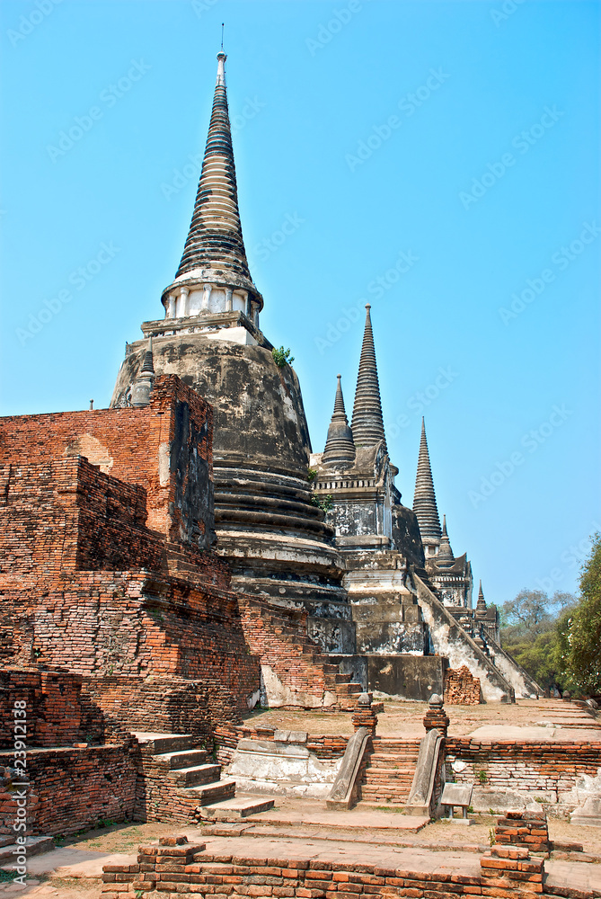 Fototapeta premium Buddhist temple in Ayutthaya