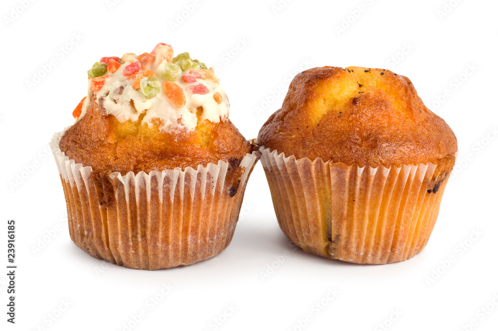 Cake in cup isolated Cake in cup isolated
