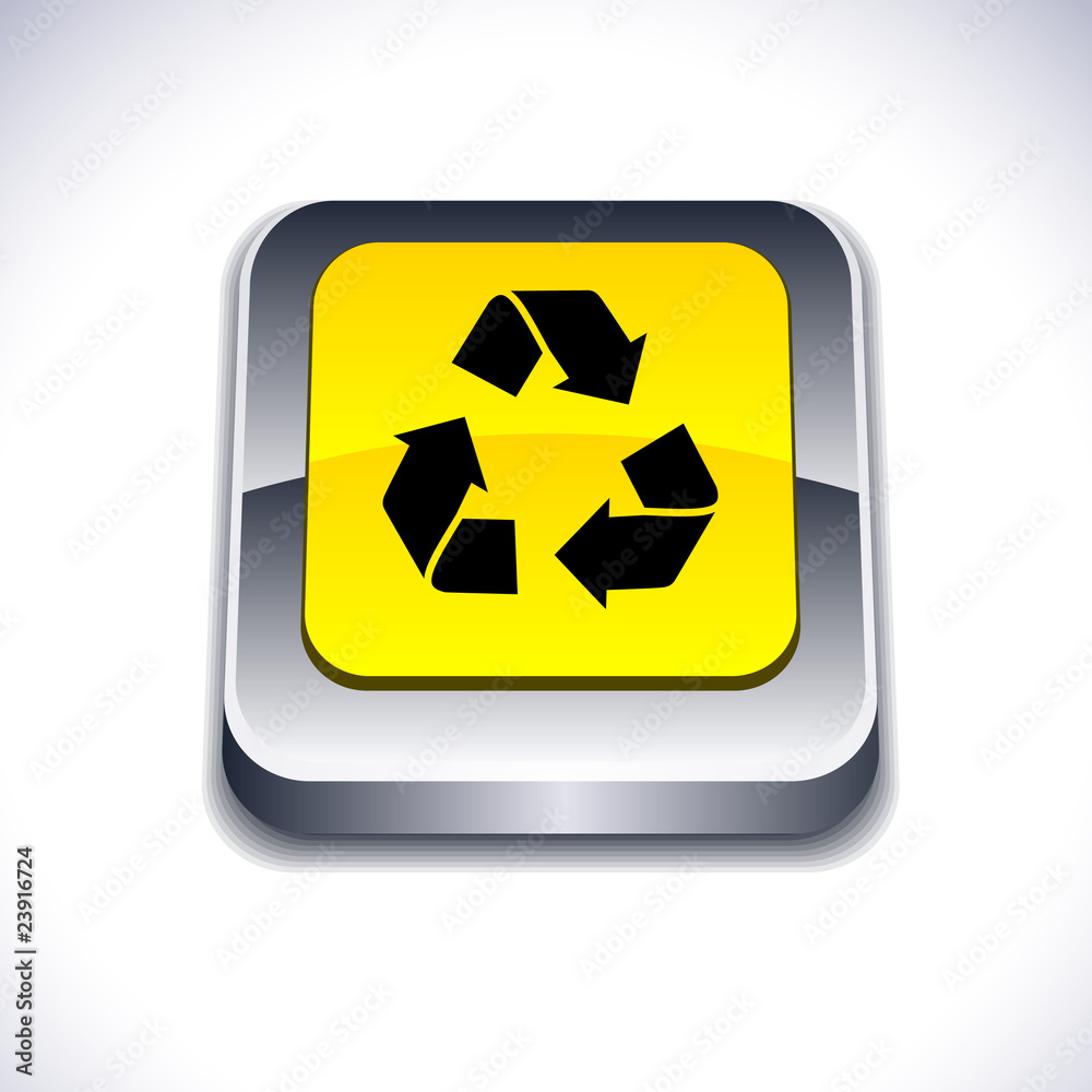 Recycle 3d button. Recycle 3d button.