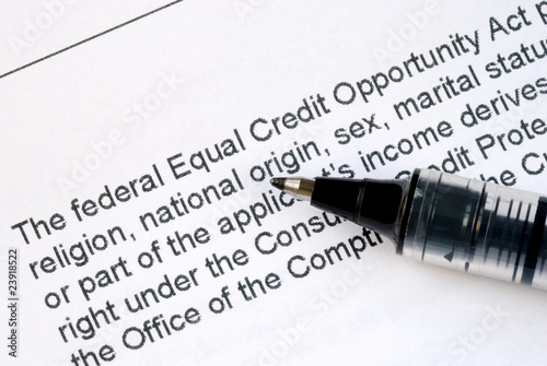 Federal Equal Credit Opportunity Act
