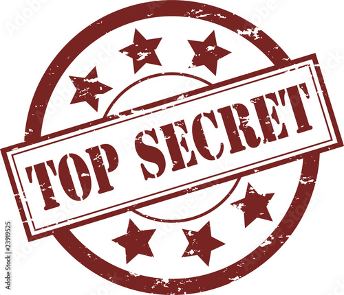 Top Secret Rubber Stamp (Vector)