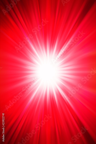 Abstract rays red background