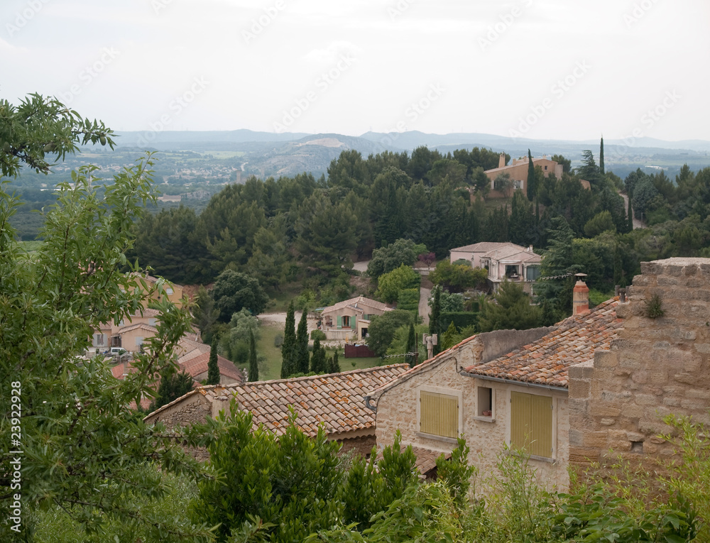 Panorama sur le village de Chateauneuf du pape