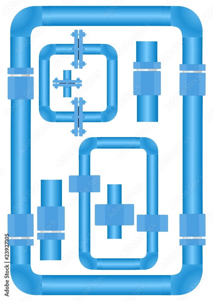 Methods of fastening of the pipeline. Methods of fastening of the pipeline.