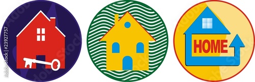 Imagen vector sobre casa