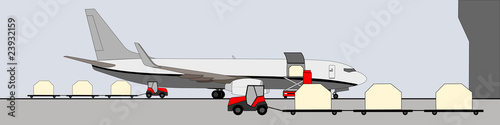 Loading cargo aircraft