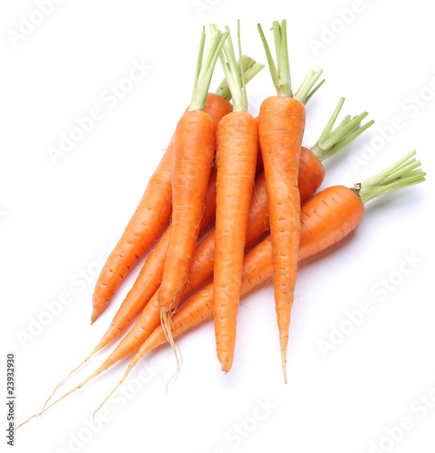 Ripe fresh carrots