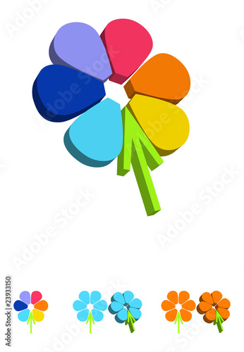 flower symbol with arrow stalk