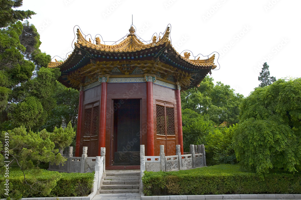 chine,xi'an : pavillon forêt des 4000 stèles chine,xi'an : pavillon forêt des 4000 stèles