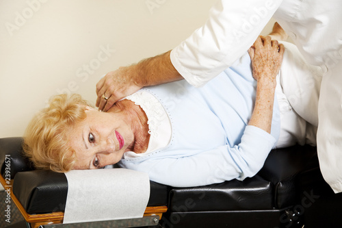 Patient Gets Chiropractic Adjustment photo