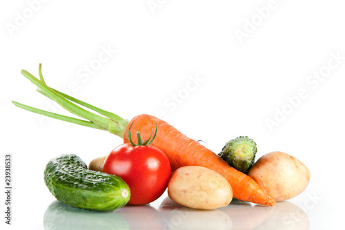 Fresh vegetables, studio shot